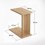 Hanah Home Mesa Lateral Roble Zafiro